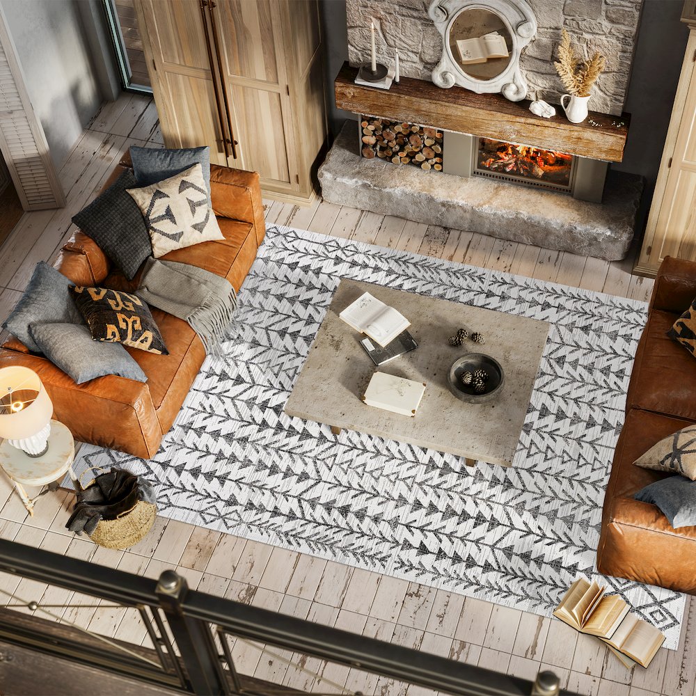 Tokay Bohemian Geometric Indoor/Outdoor Area Rug. Picture 5
