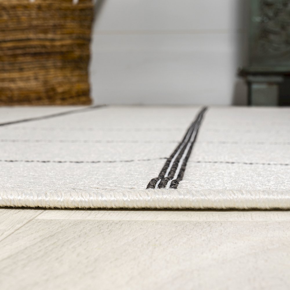 Grid Modern Squares Indoor/Outdoor Area Rug. Picture 17