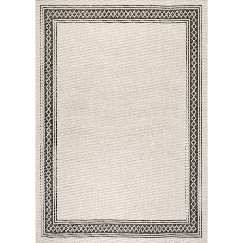 Lucia Classic Diamond Border Indoor/Outdoor Area Rug. Picture 1