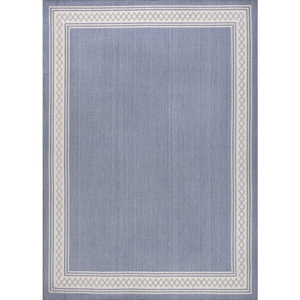 Lucia Classic Diamond Border Indoor/Outdoor Area Rug. Picture 1