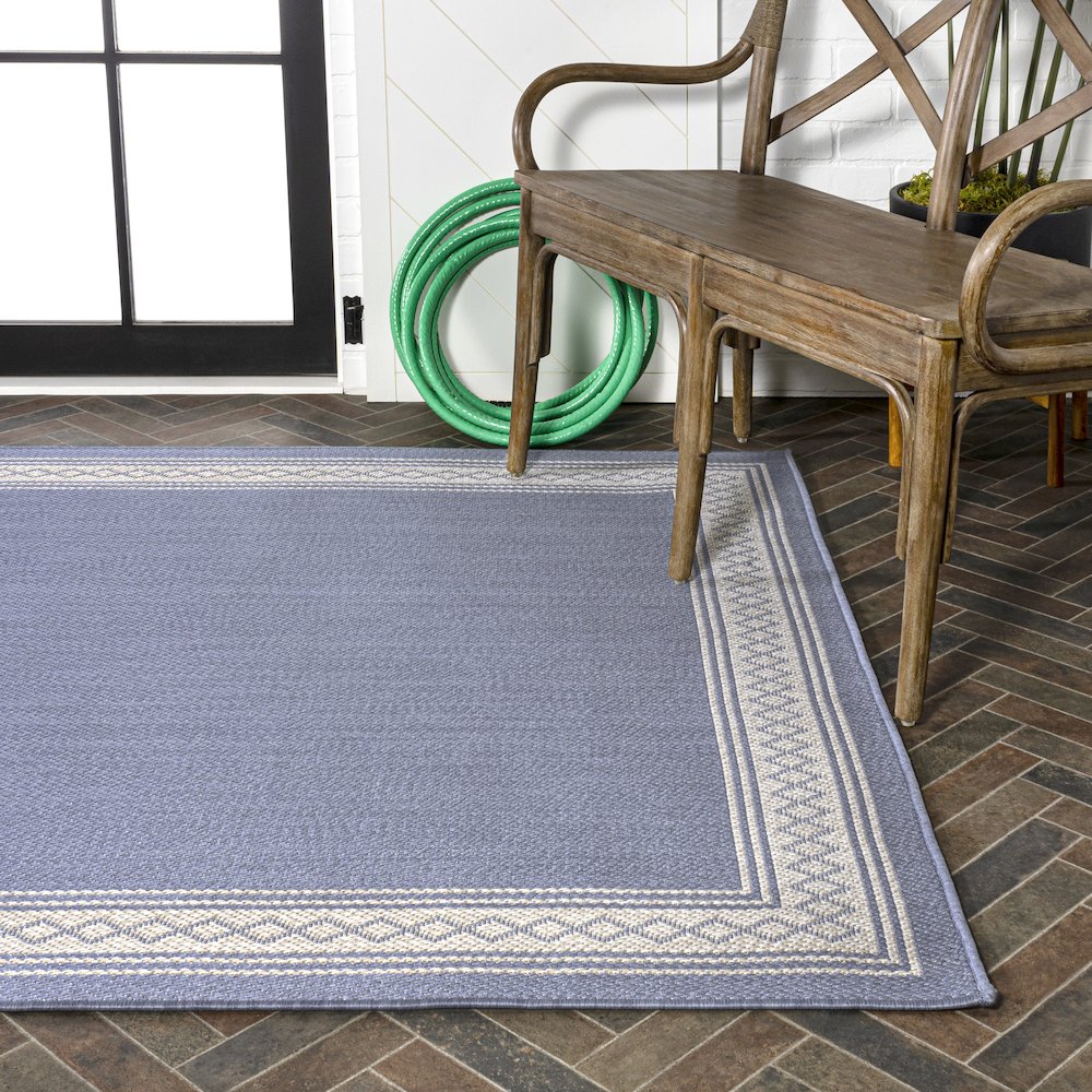 Lucia Classic Diamond Border Indoor/Outdoor Area Rug. Picture 7
