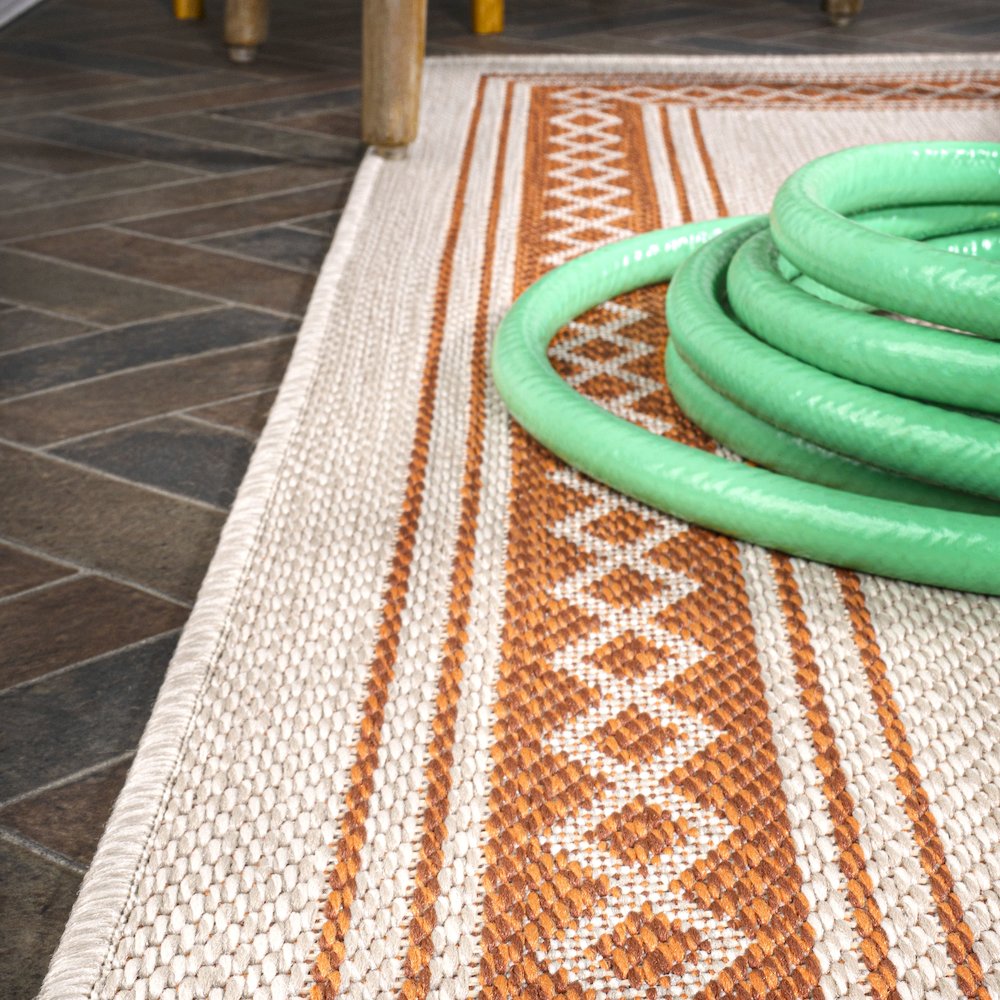 Lucia Classic Diamond Border Indoor/Outdoor Area Rug. Picture 12