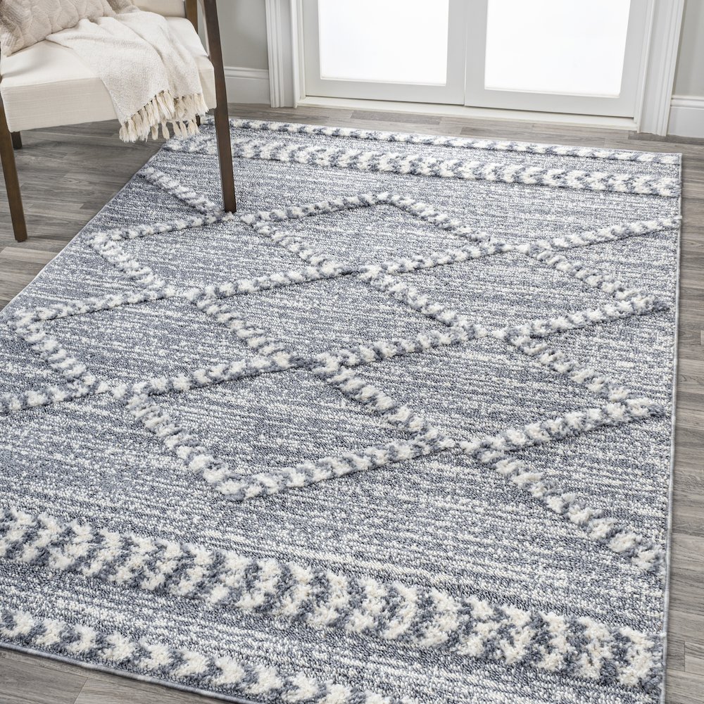 Sofie Moroccan Trellis High-Low Area Rug. Picture 2