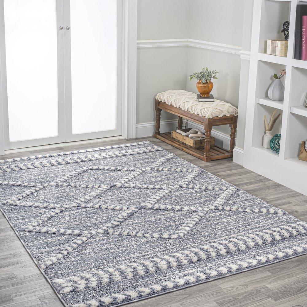 Sofie Moroccan Trellis High-Low Area Rug. Picture 5