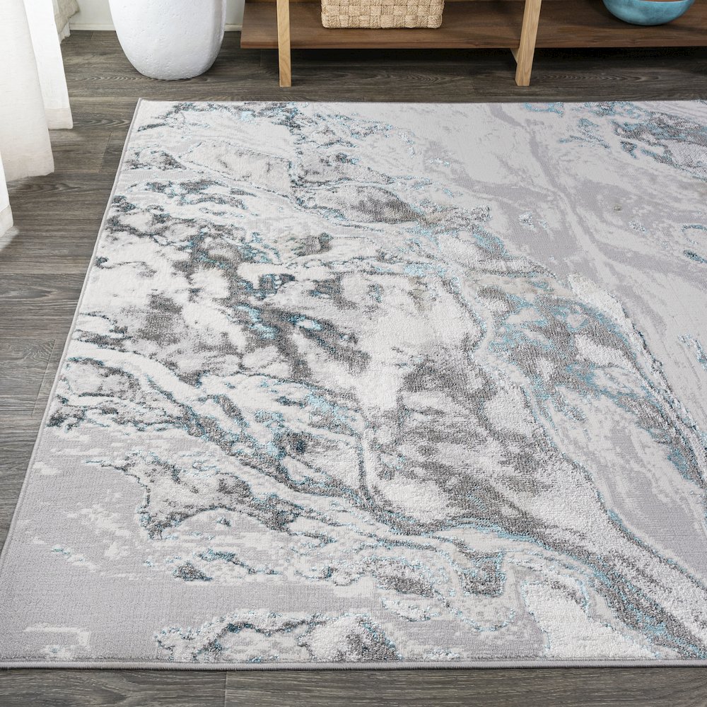 Swirl Marbled Abstract Area Rug. Picture 3