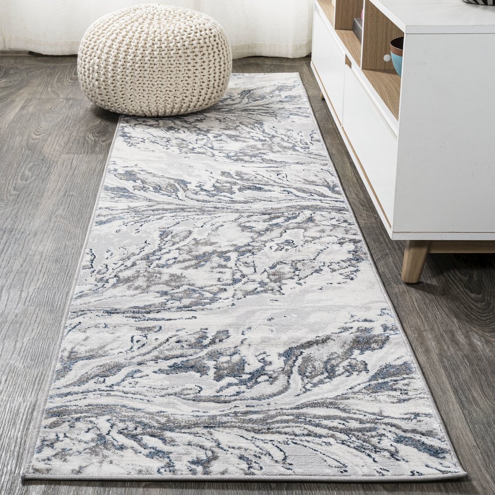 Swirl Marbled Abstract Area Rug. Picture 2