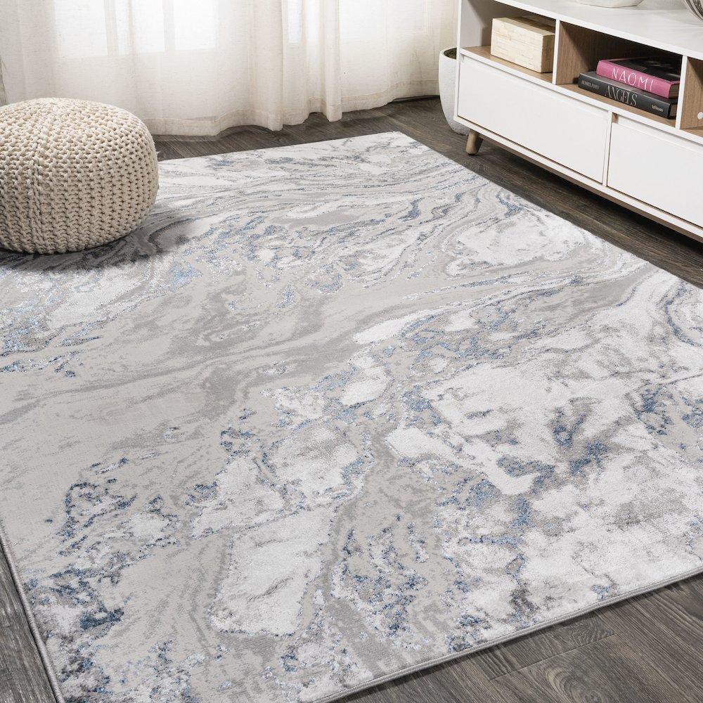 Swirl Marbled Abstract Area Rug. Picture 2