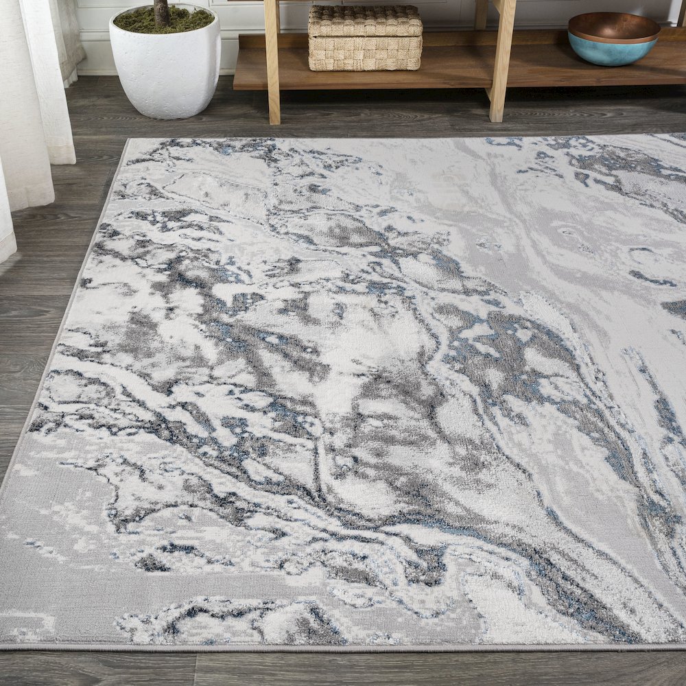 Swirl Marbled Abstract Area Rug. Picture 3