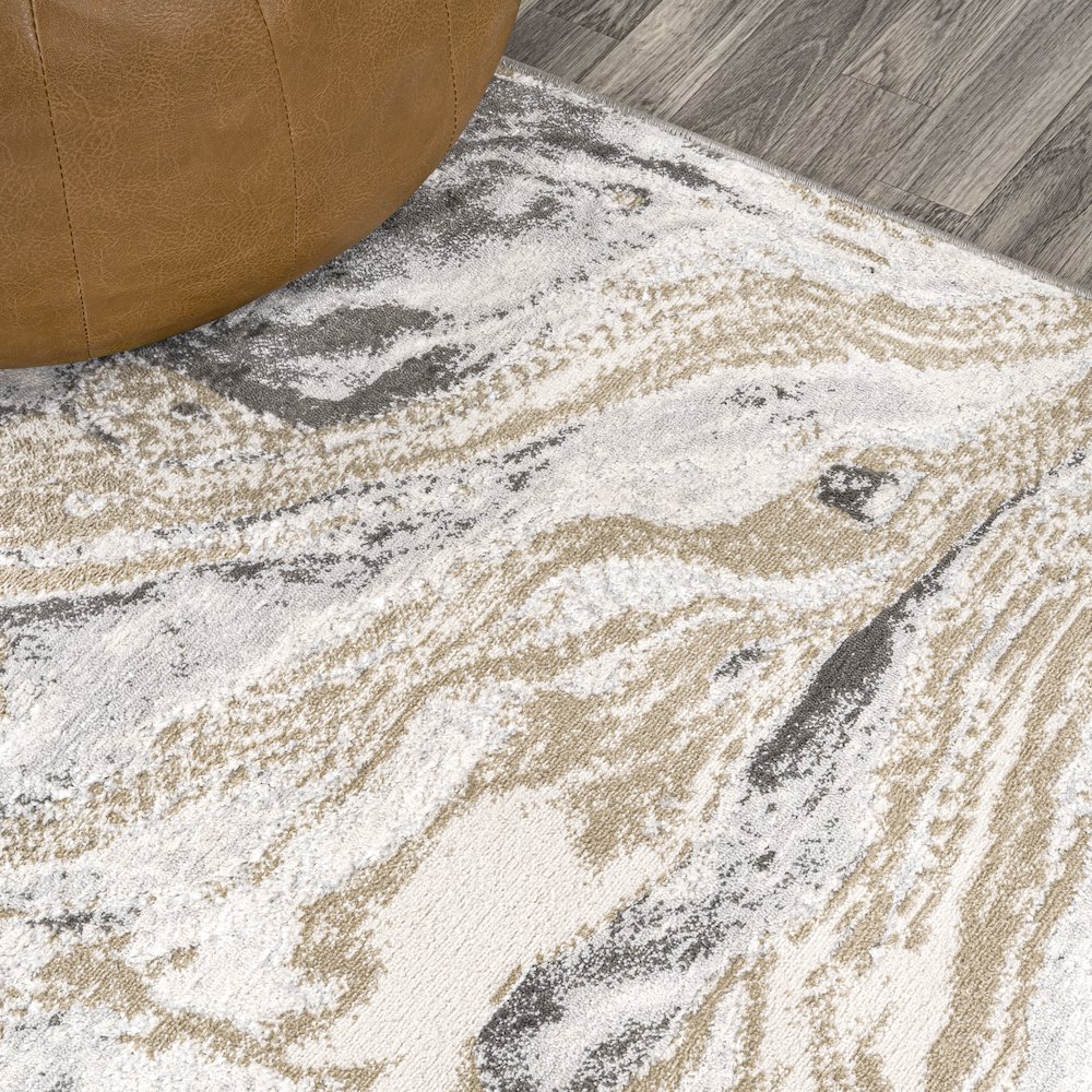 Swirl Marbled Abstract Area Rug. Picture 7