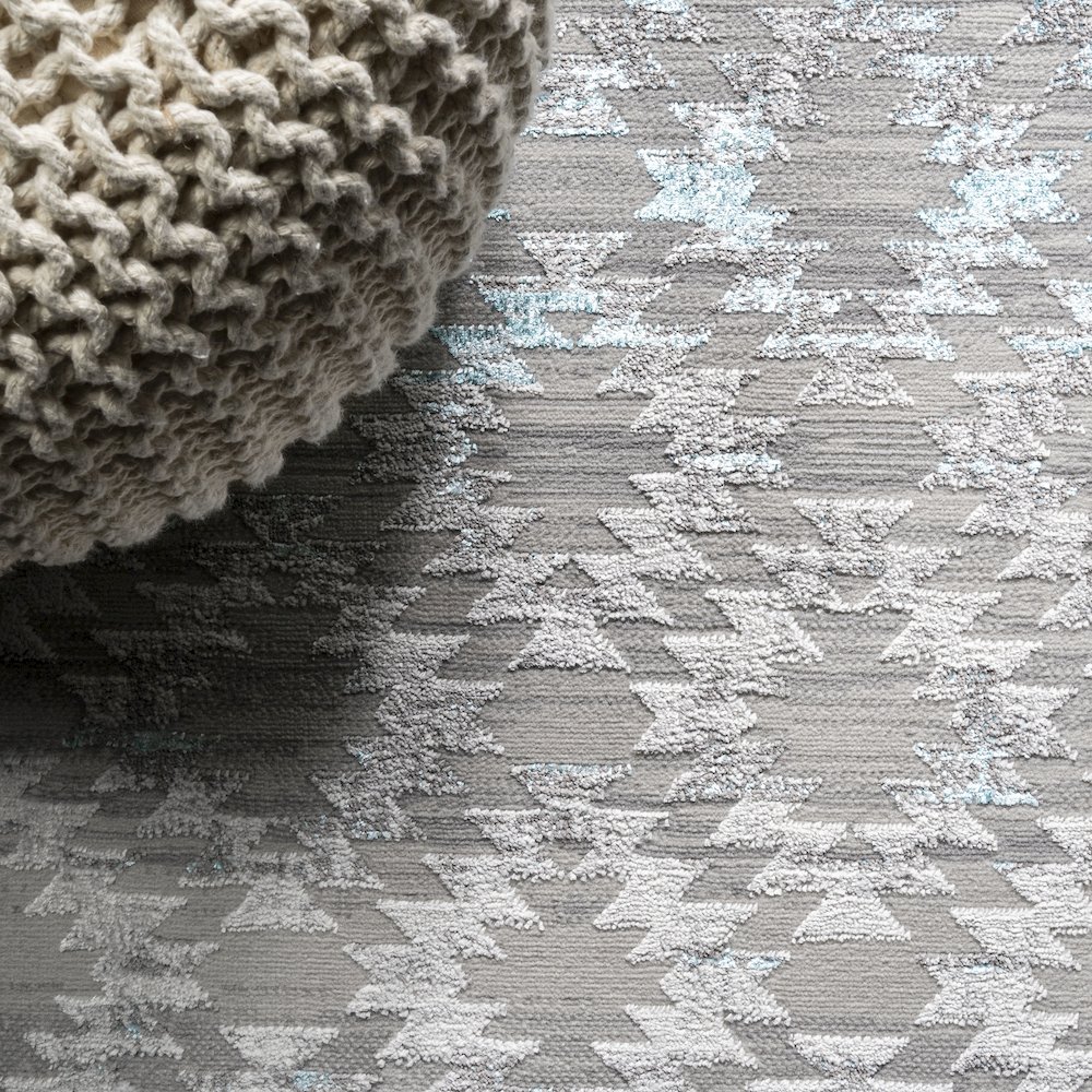 Ancient Faded Trellis Area Rug. Picture 4