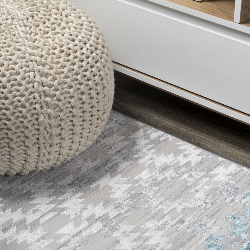 Ancient Faded Trellis Area Rug. Picture 5