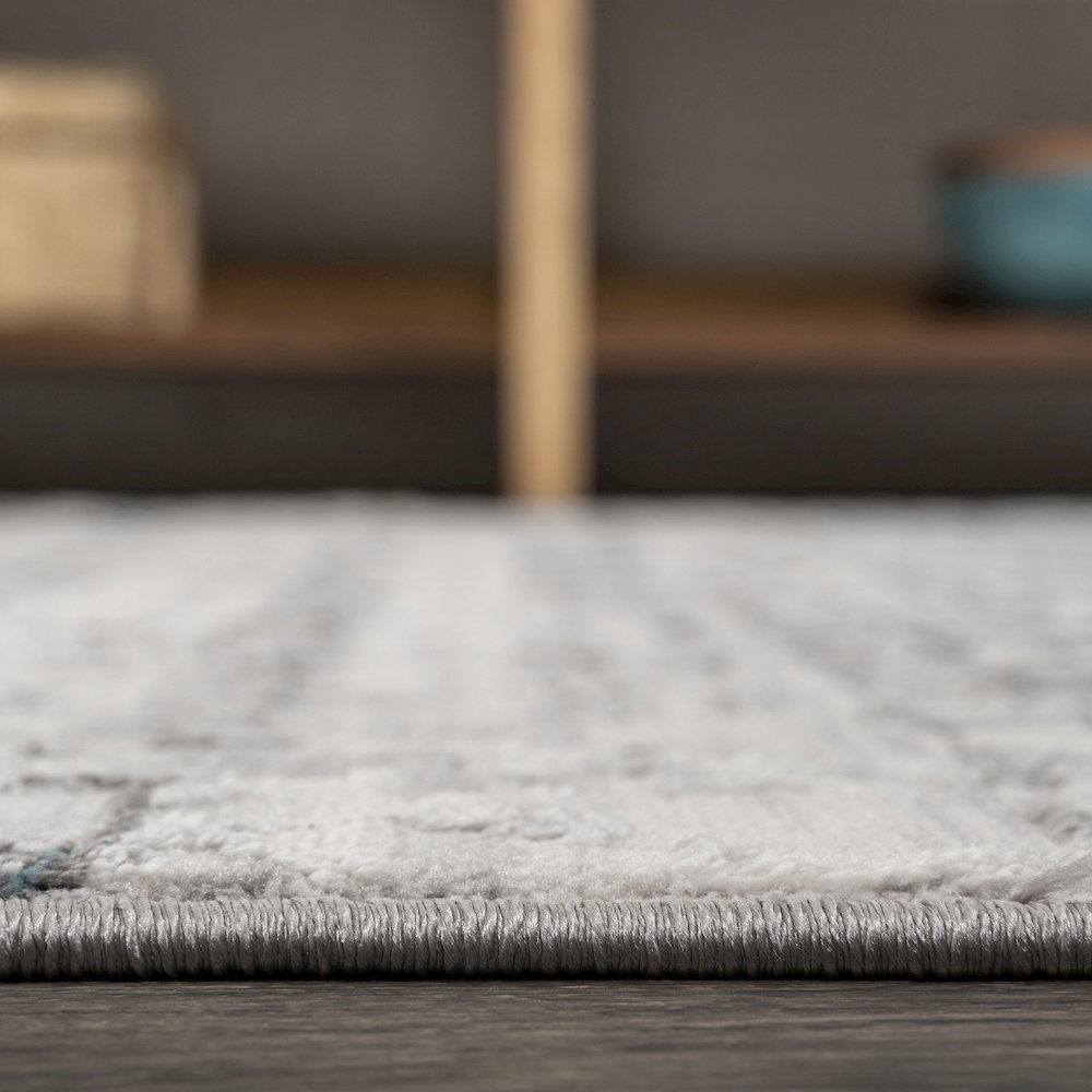 Ancient Faded Trellis Area Rug. Picture 9