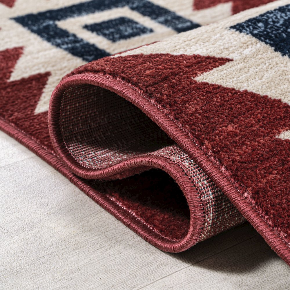 Serape Medallion Southwestern Area Rug. Picture 9