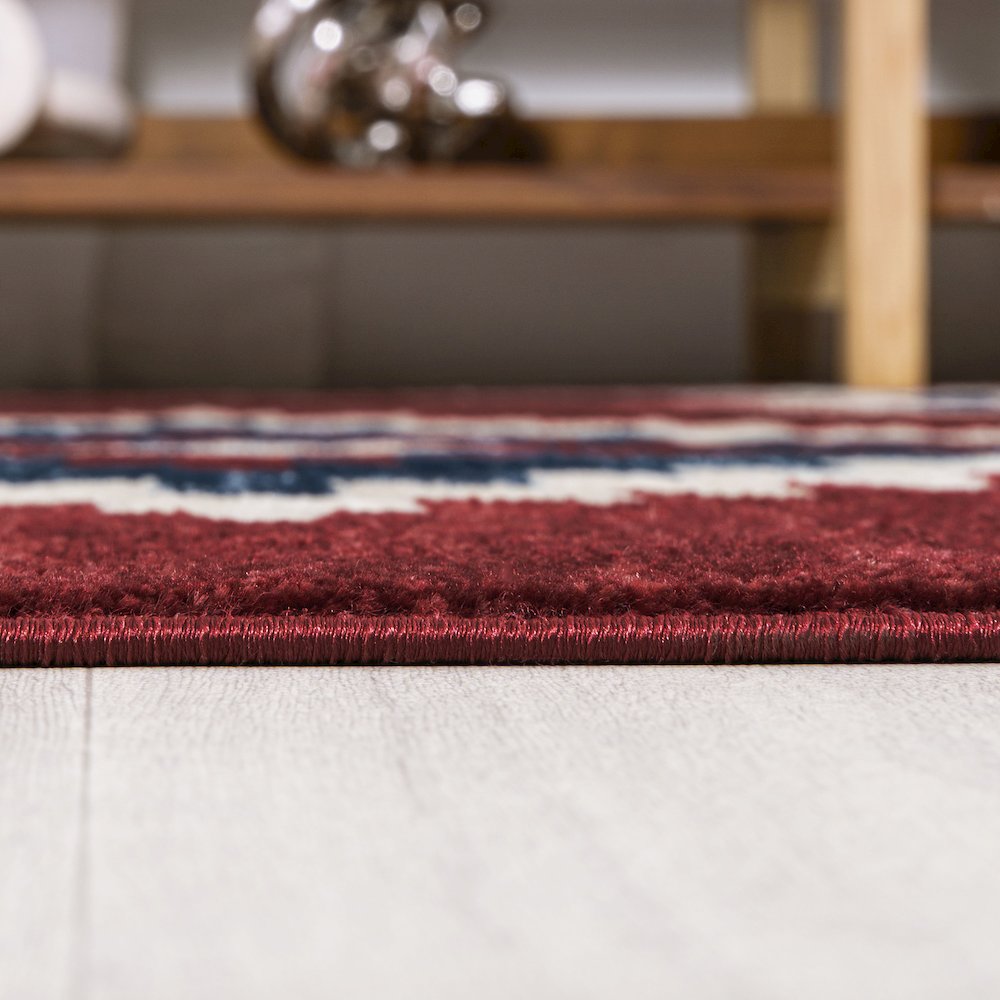 Serape Medallion Southwestern Area Rug. Picture 11