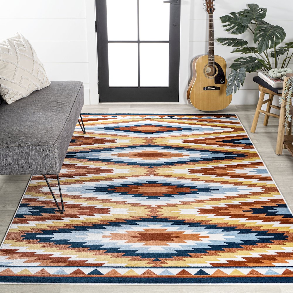 Konya Diamond Kilim Geometric Area Rug. Picture 4