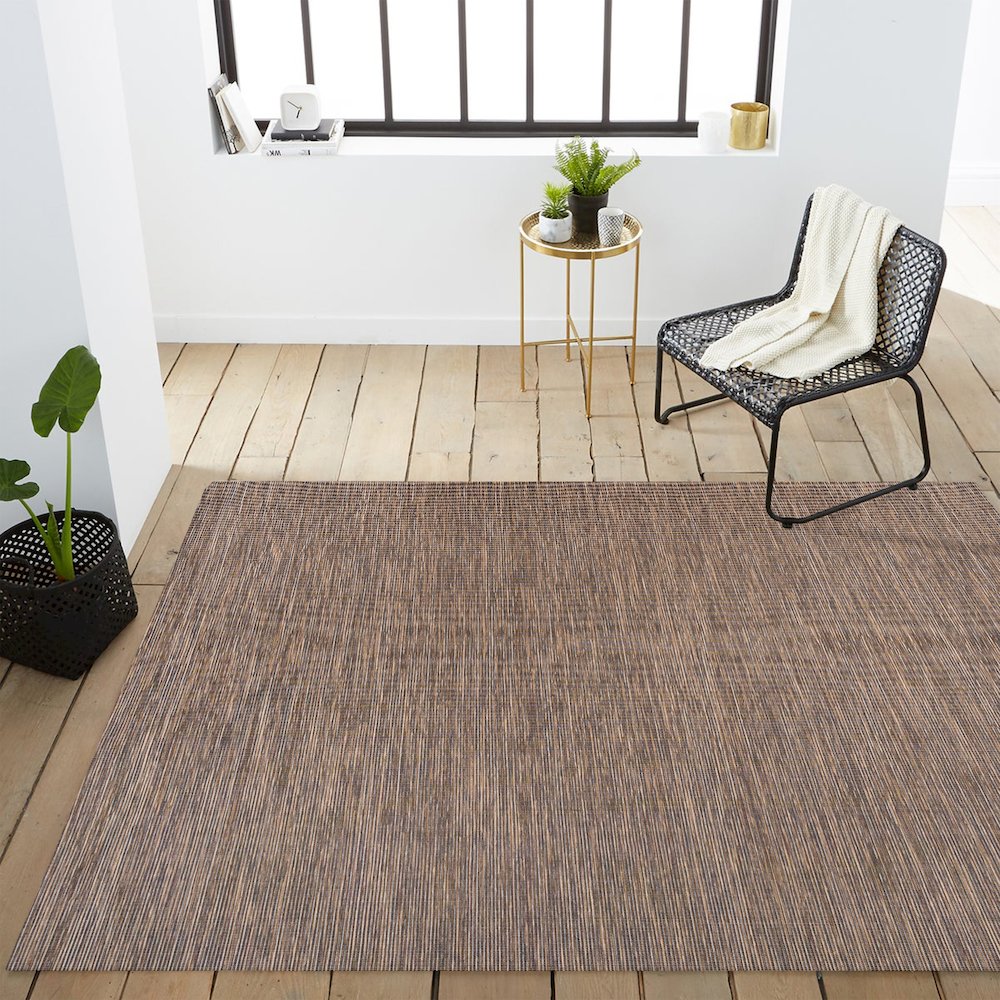 Ethan Modern Flatweave Solid Area Rug. Picture 17