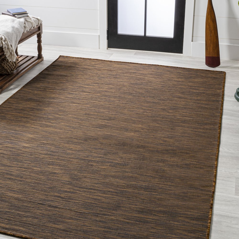 Ethan Modern Flatweave Solid Area Rug. Picture 2