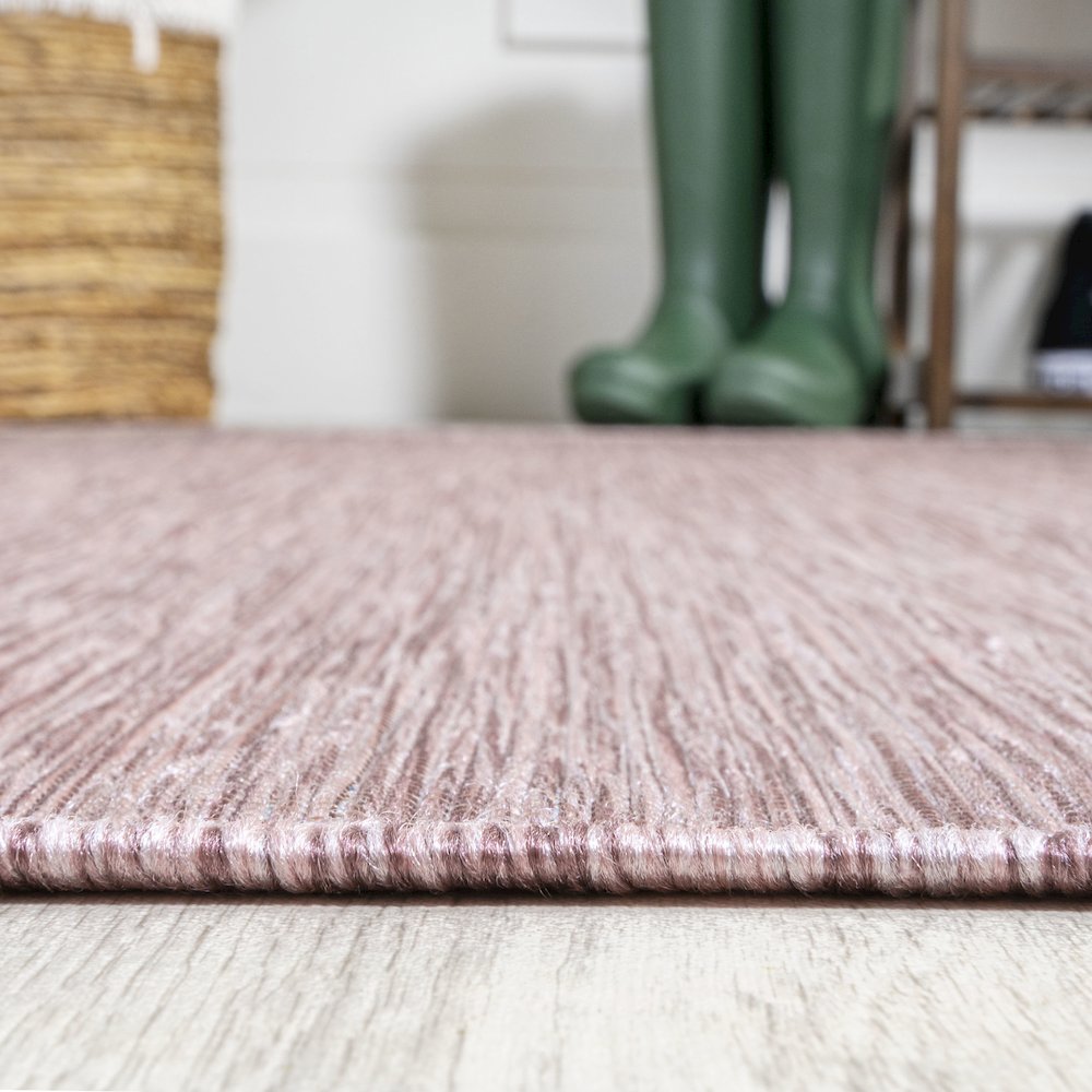 Ethan Modern Flatweave Solid Area Rug. Picture 11