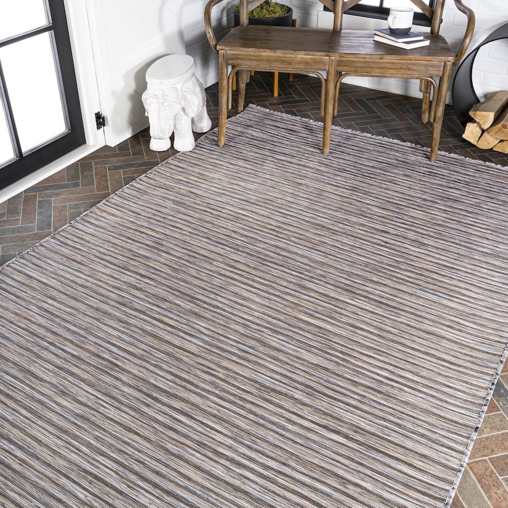 Finn Modern Farmhouse Pinstripe Area Rug. Picture 9