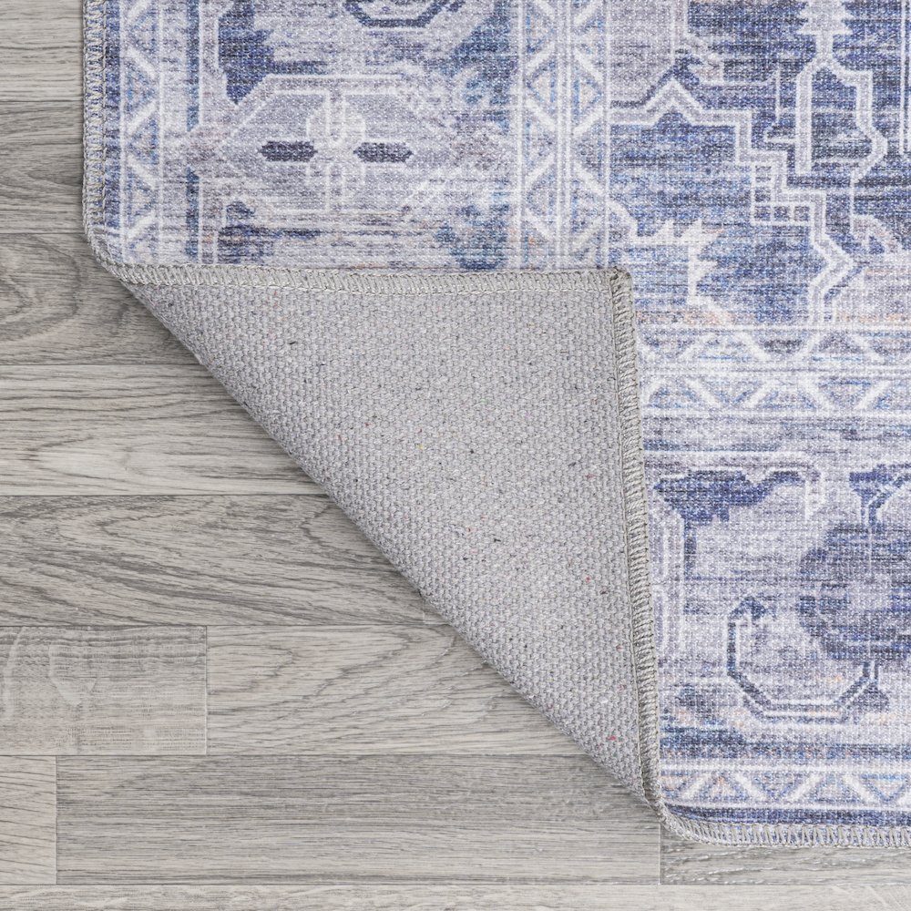 Alanya Ornate Medallion Washable Indoor/Outdoor Area Rug. Picture 6