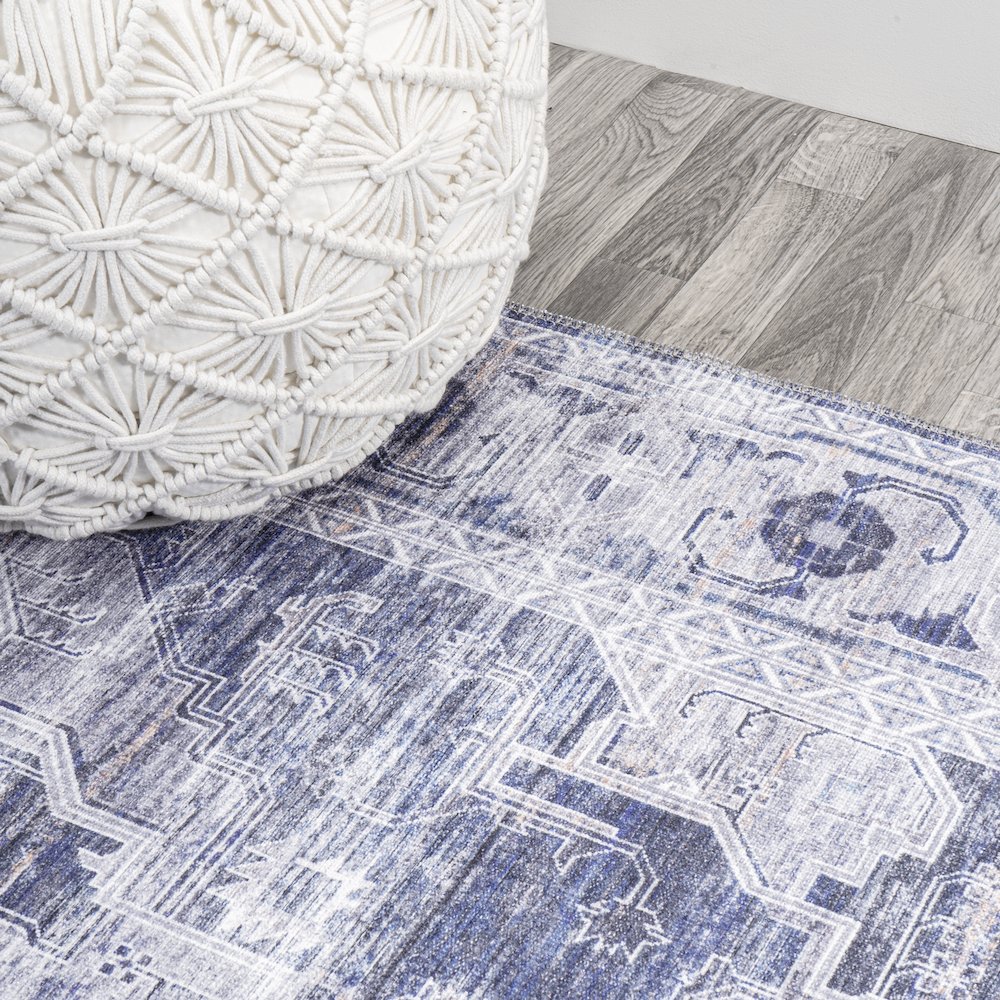 Alanya Ornate Medallion Washable Indoor/Outdoor Area Rug. Picture 7