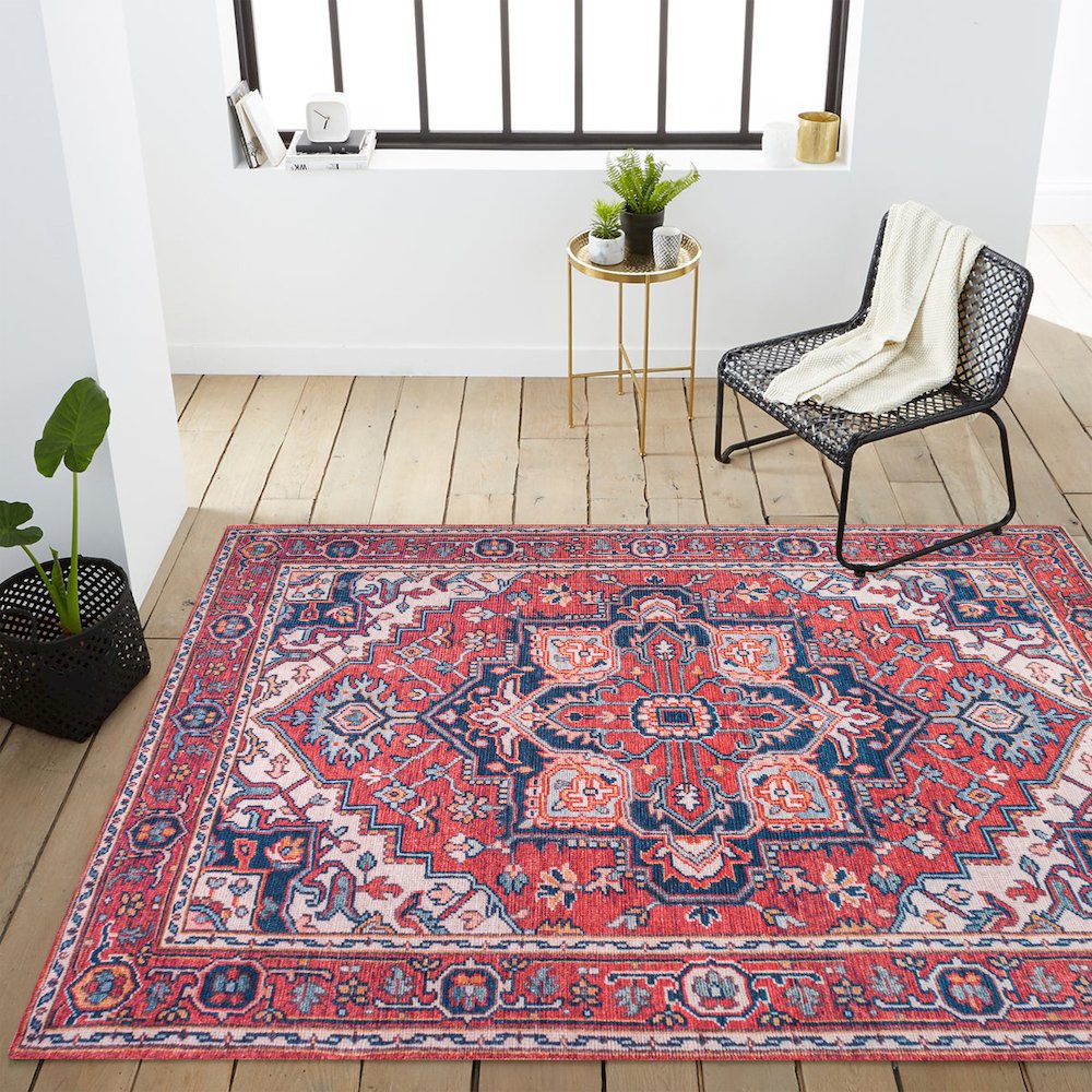 Cirali Ornate Large Medallion Washable Indoor/Outdoor Area Rug. Picture 11
