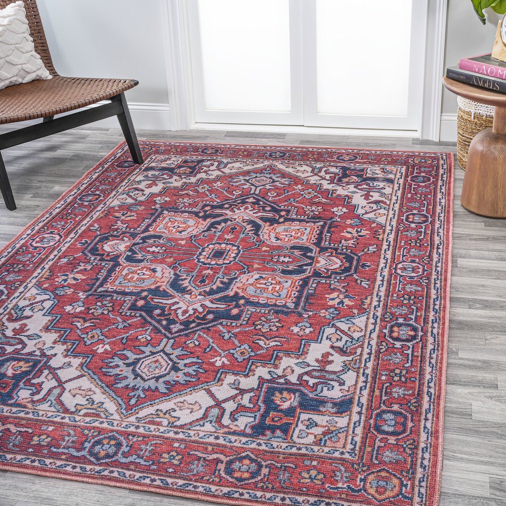 Cirali Ornate Large Medallion Washable Indoor/Outdoor Area Rug. Picture 2