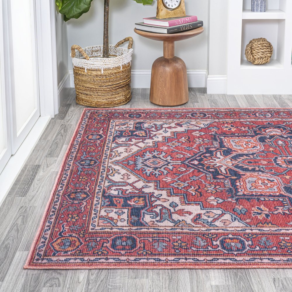 Cirali Ornate Large Medallion Washable Indoor/Outdoor Area Rug. Picture 3