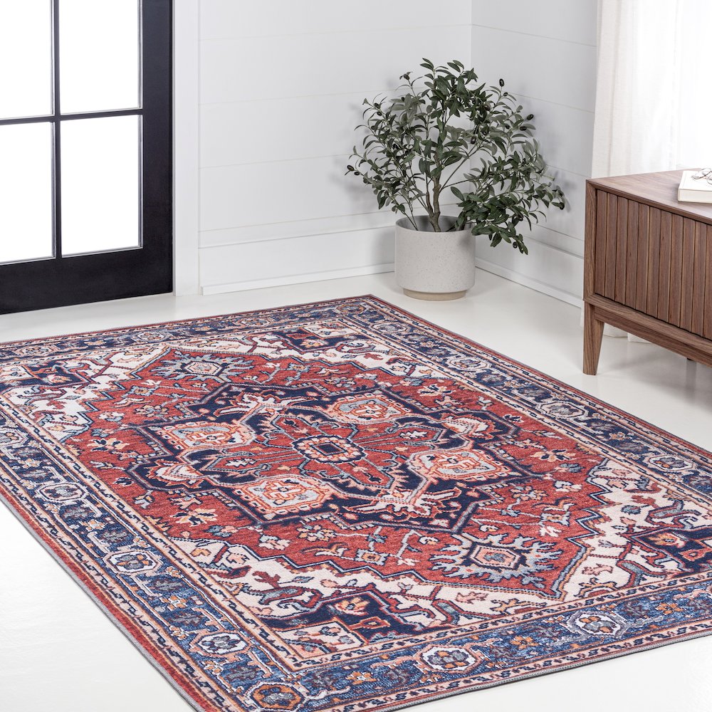 Cirali Ornate Large Medallion Washable Indoor/Outdoor Area Rug. Picture 5