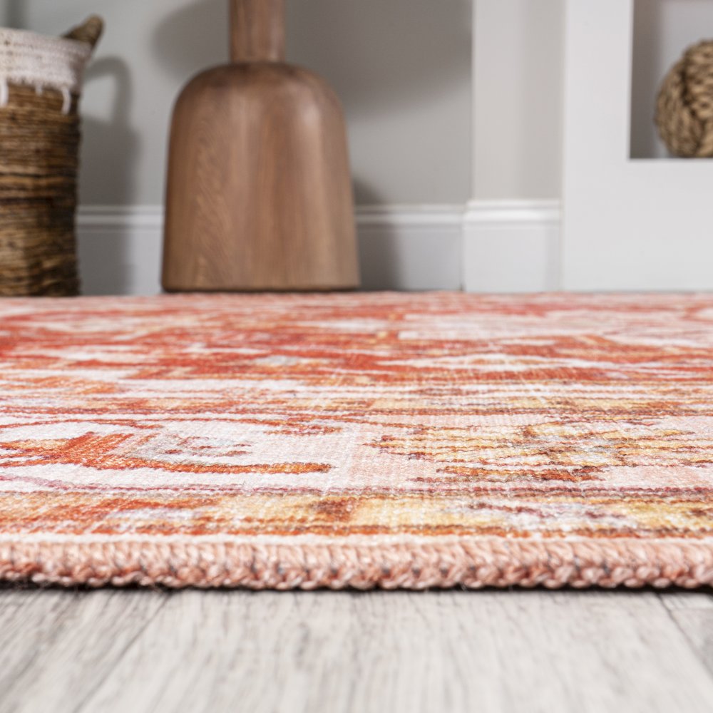 Asa Ornate Medallion Washable Indoor/Outdoor Area Rug. Picture 13