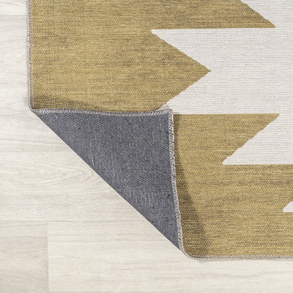 Chayton Minimalist Geometric Machine Washable Area Rug. Picture 6