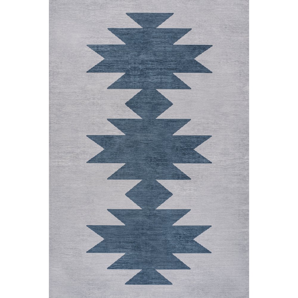 Chayton Minimalist Geometric Machine-Washable Area Rug. Picture 3