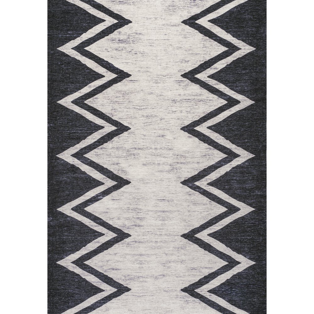 Siksak Modern Chevron Border Area Rug. Picture 1