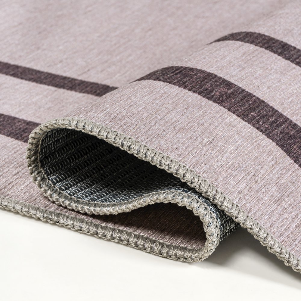Sloane Classic 2-Stripe Border Washable Area Rug. Picture 4