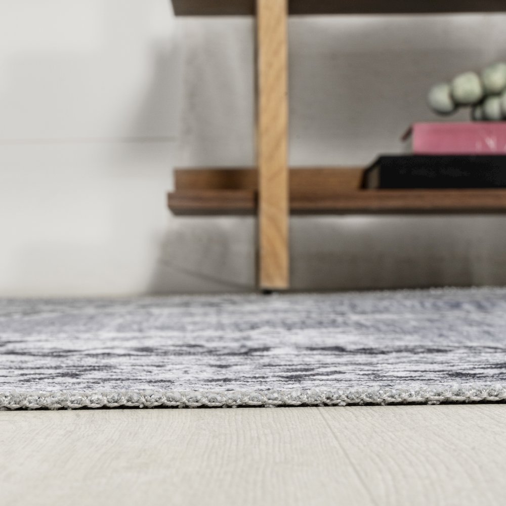 Bausch Bohemian Distressed Chenille Machine-Washable Area Rug. Picture 9