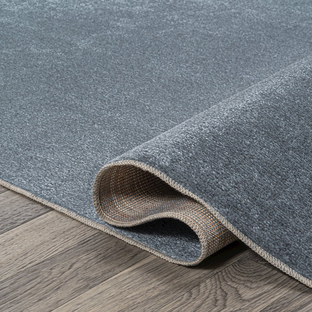 Twyla Classic Solid Low-Pile Machine-Washable Area Rug. Picture 7