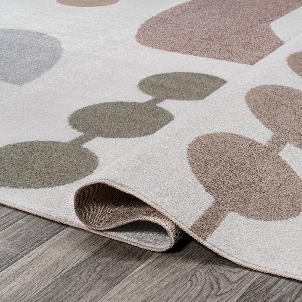 Riley Abstract Coastal Contemporary Machine-Washable Rug. Picture 7