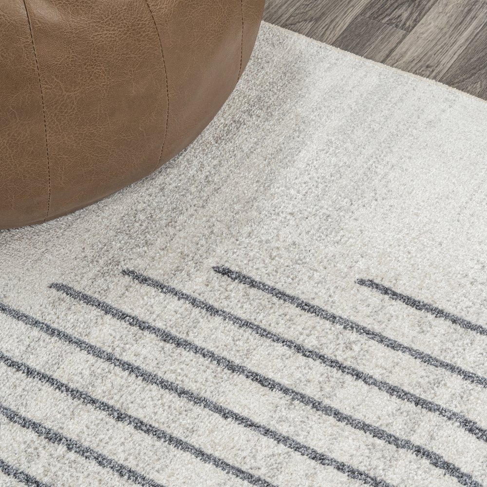 Kallax Geometric Modern Low-Pile Machine-Washable Area Rug. Picture 4