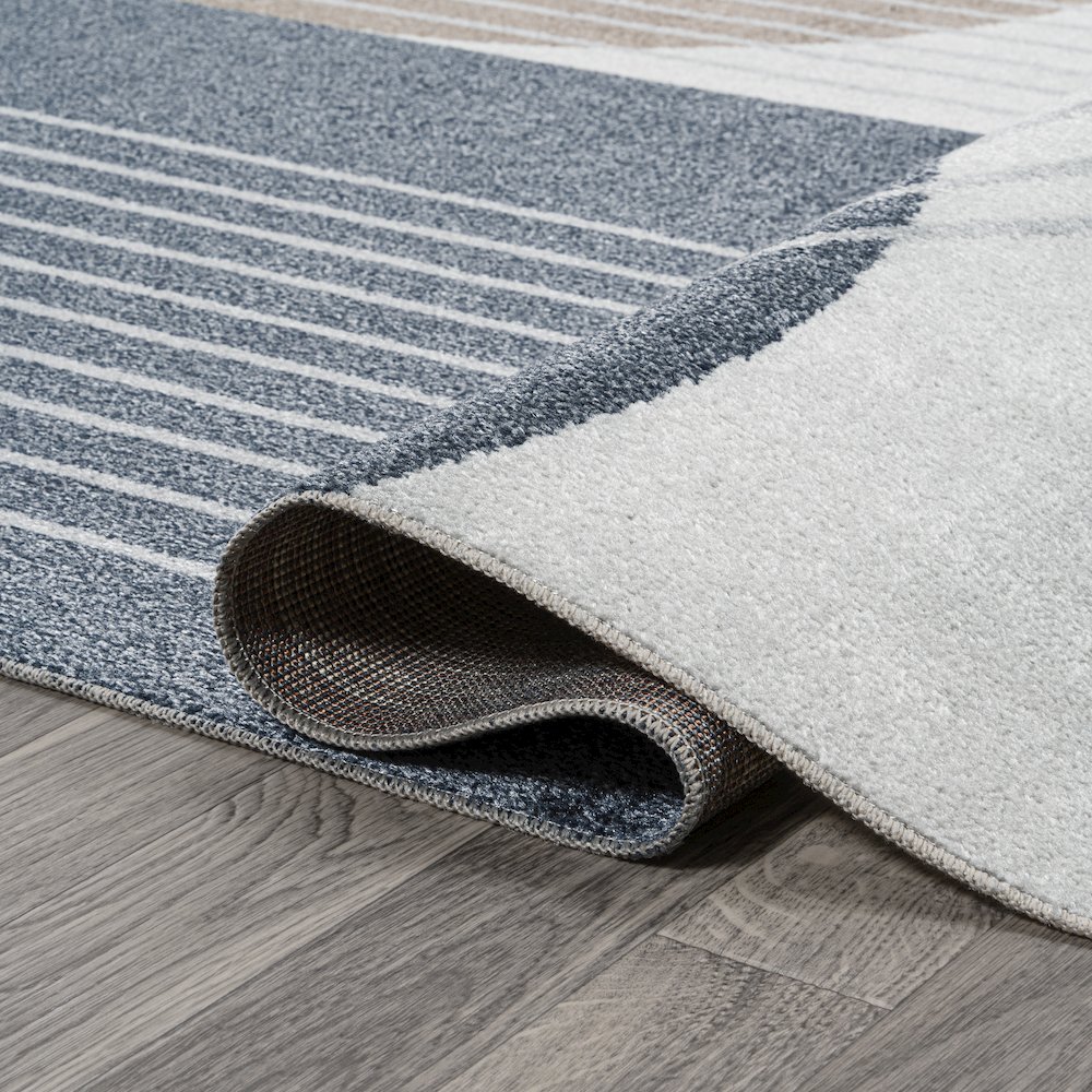 Arches Contemporary Minimalist Machine-Washable Area Rug. Picture 7