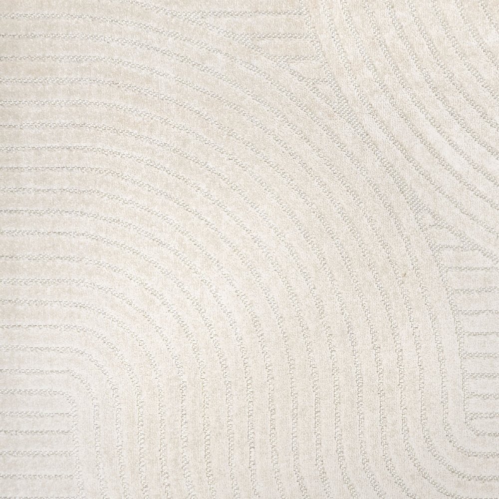 Hallie High-Low Minimalist Curve Geometric  Indoor/Outdoor  Rug. Picture 1
