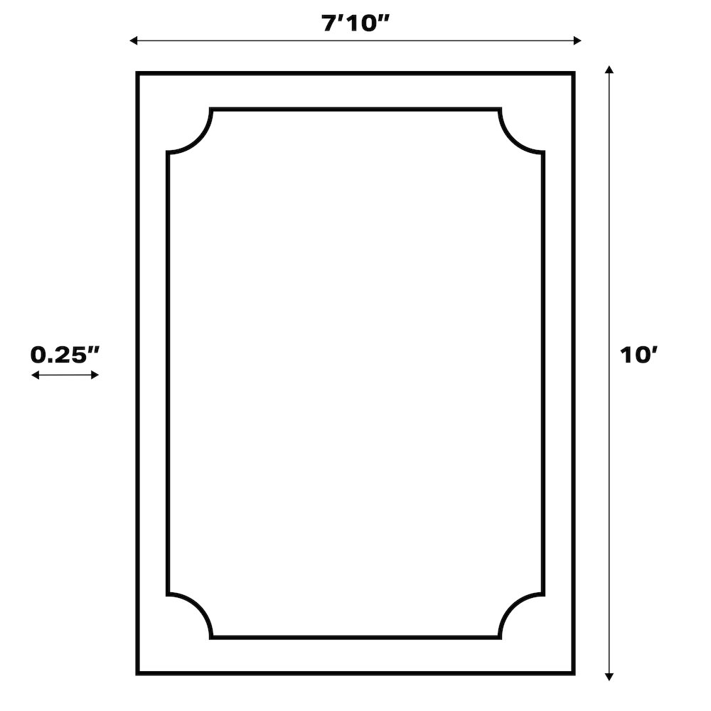 Hallie High-Low Minimalist Curve Geometric Indoor/Outdoor Area Rug. Picture 5