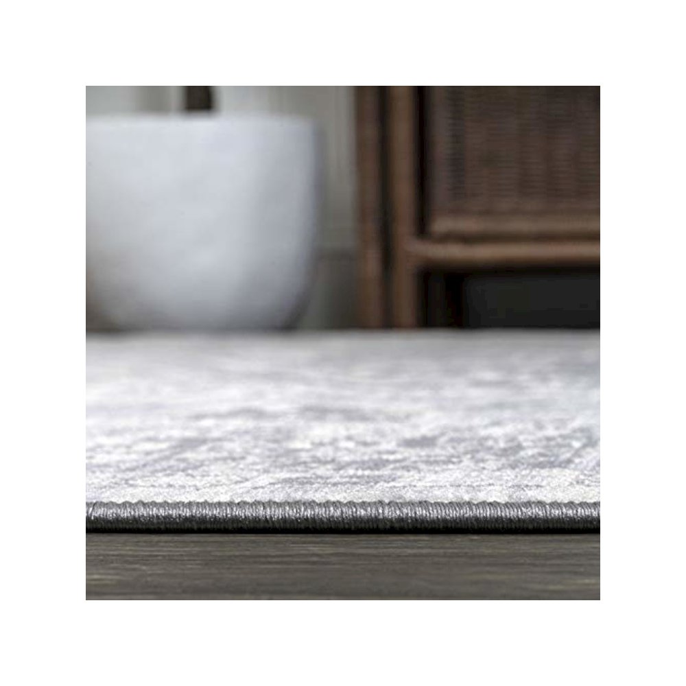 Modern Persian Vintage Medallion Light Area Rug. Picture 11