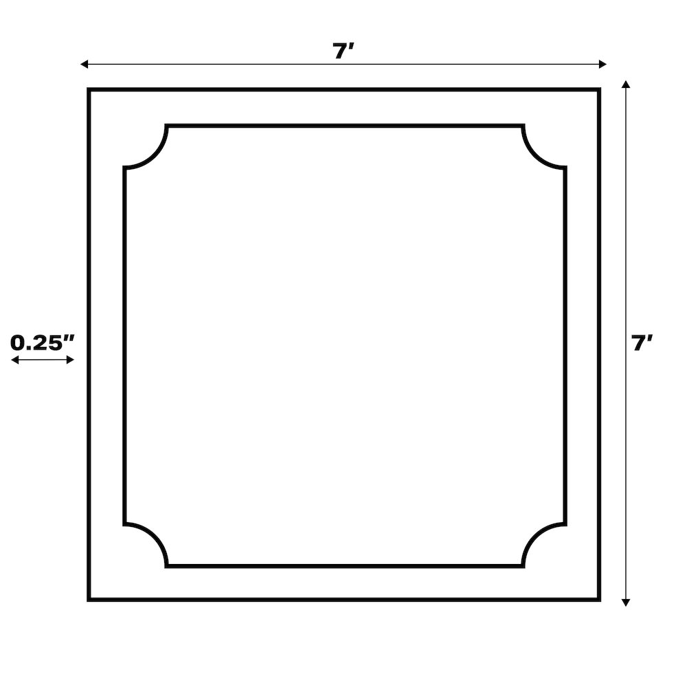 Odense High-Low Minimalist Angle Geometric  Indoor/Outdoor  Rug. Picture 3