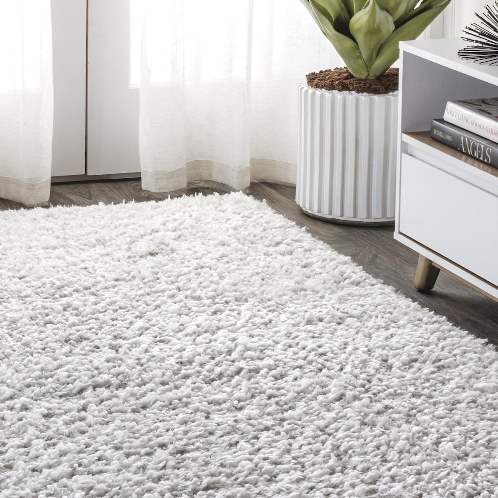 Aydin Solid Plush Shag Area Rug. Picture 9