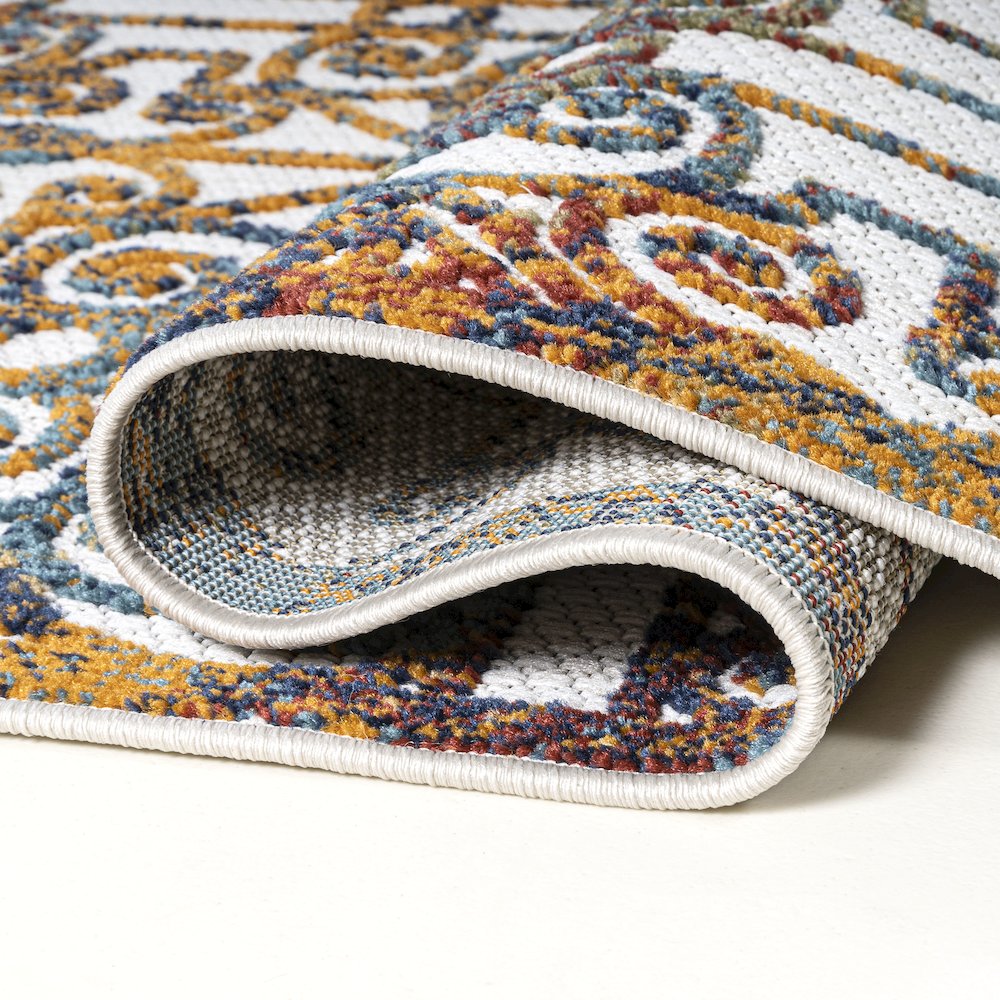 Cetara Ornate Trellis Indoor/Outdoor Area Rug. Picture 15