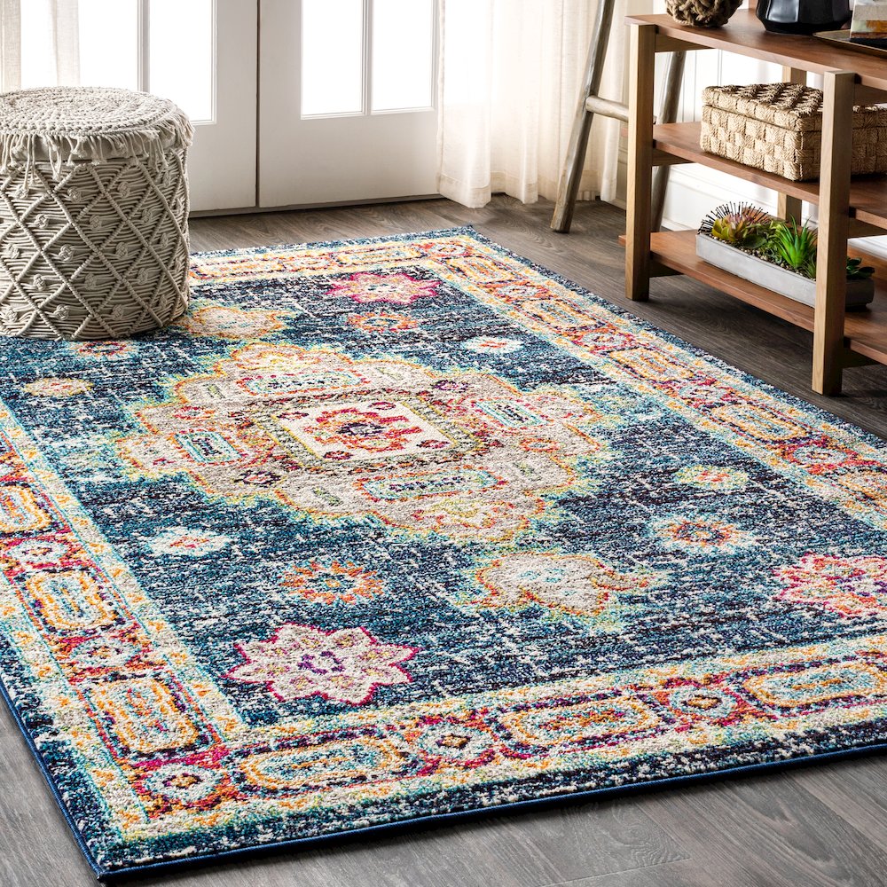Bpl Bohemian Flair Boho Vintage Medallion Area Rug. Picture 2