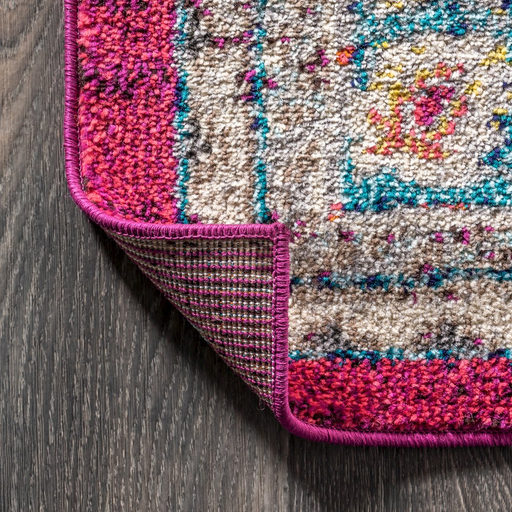 Kristina Bohemian Flair Boho Vintage Medallion Area Rug. Picture 4