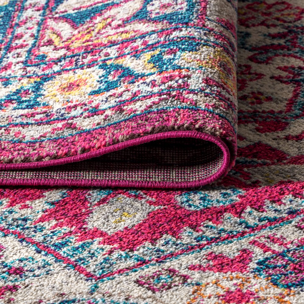 Kristina Bohemian Flair Boho Vintage Medallion Area Rug. Picture 7
