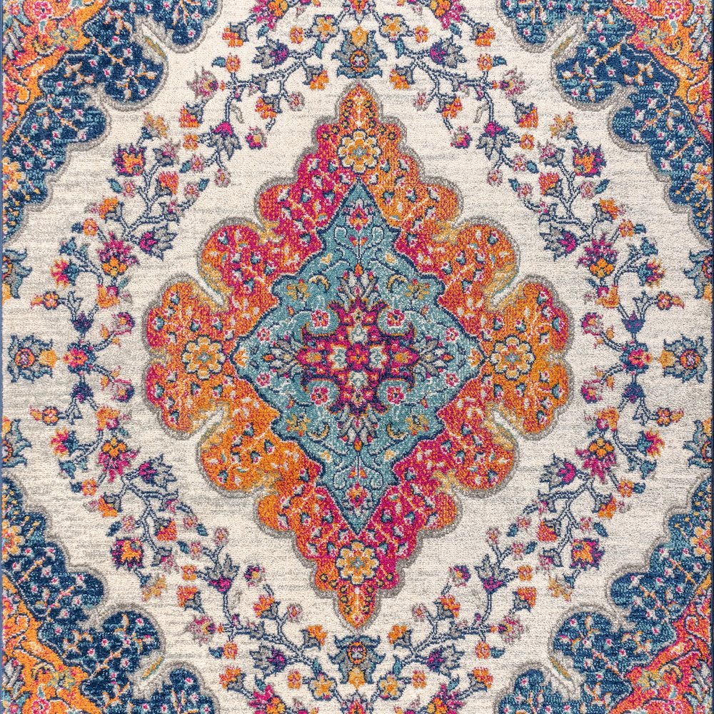 Bohemian Flair Boho Vintage Medallion Area Rug. Picture 1