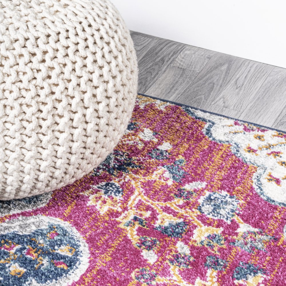 Bohemian Flair Boho Vintage Medallion Area Rug. Picture 7